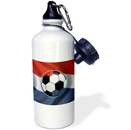 3dRose The Netherlands soccer ball concept Dutch flag banner waving national country Sports Water Bottle 21 oz White 3dRose The Netherlands soccer ball concept Dutch flag banner waving national country Sports Water Bottle 21 oz White