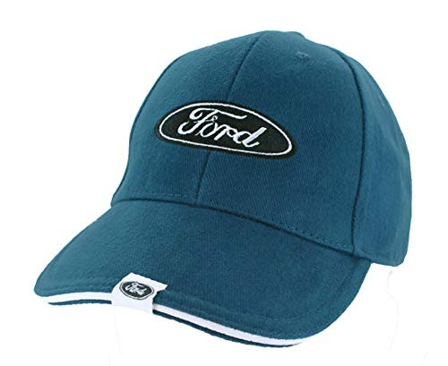 Gregs Automotive Oval Logo Hat Cap Blue Compatible with Ford - Bundle with Driving Style Decal