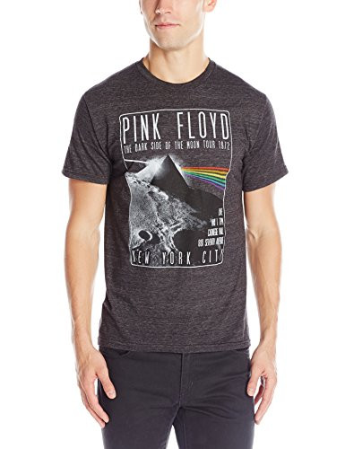Liquid Blue Mens Pink Floyd-Dark Side Live T-Shirt Heather Charcoal XX-Large