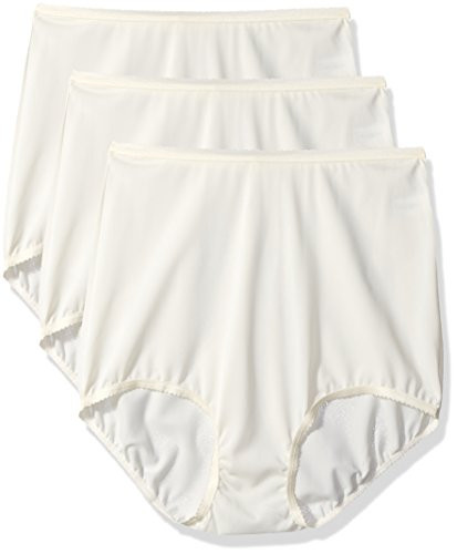 Shadowline Womens Panties-Seamless Nylon Brief 3 Pack Ivory 7