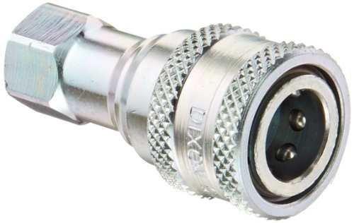 Dixon Valve 1HF1 Steel ISO-B Interchange Hydraulic Fitting Coupler 18 Coupling x 18 - 27 NPTF Female Thread