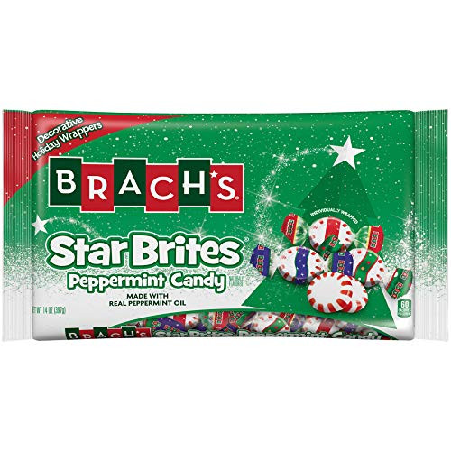 Brachs Peppermint Star Brites 14 Oz Pack Of 24