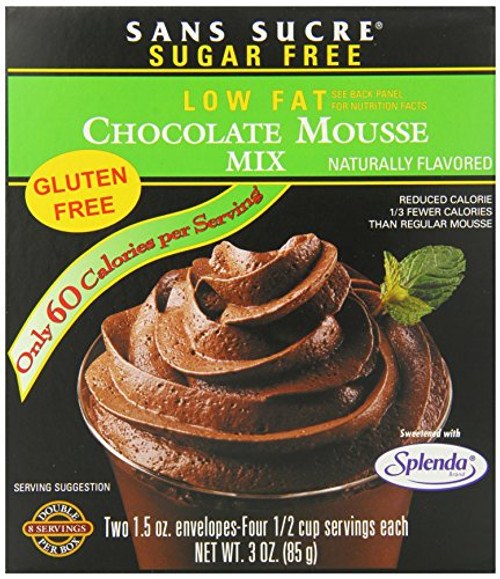 San Sucre Mousse Mix Chocolate 3 Ounce Pack of 6 San Sucre Mousse Mix Chocolate 3 Ounce Pack of 6