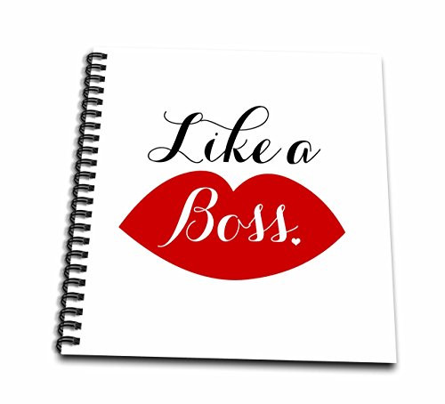 3D Rose Like a Boss Lips Drawing Book