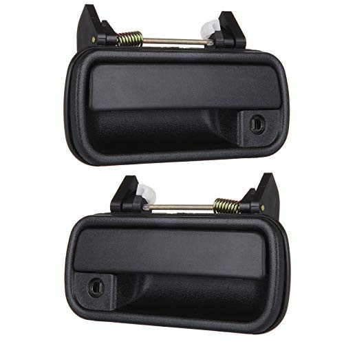 LUJUNTEC Exterior Door Handles Front Driver Passenger Side Replacement for 1989-1997 for Toyota 4Runner 1989-1995 for Toyota Pickup Texture Black2pcs