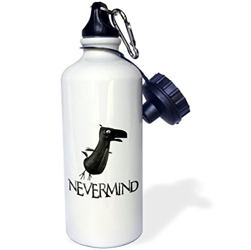 3dRose Raven Nevermind-Sports Water Bottle 21oz 21 oz Multicolor 3dRose Raven Nevermind-Sports Water Bottle 21oz 21 oz Multicolor