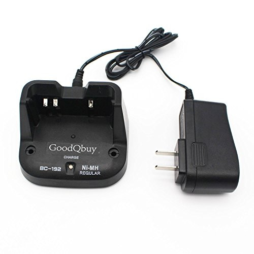 GoodQbuy Smart Battery Charger BC-192 is Compatible with Icom Walkie Talkie F3001 F4001 F3101D F4104D F3002 F4002 F3003 F4003 IC-F27SR BP264 Battery