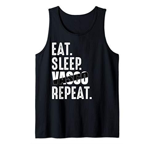 Vasco da Gama Funny Eat Sleep Repeat Soccer Brazil Gift Tank Top