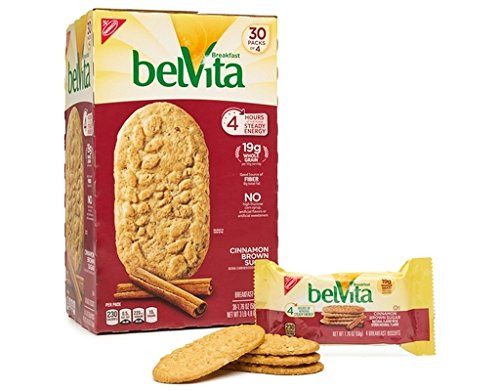 BelVita Breakfast Biscuits Cinnamon Brown Sugar 30 Packs 1_76oz Each