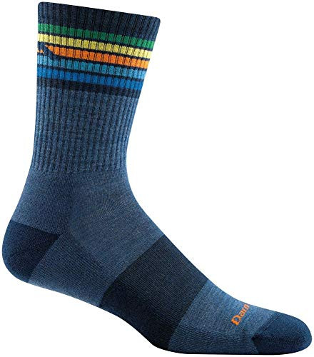 Darn Tough Kelso Micro Crew Light Cushion Socks - Mens Denim Medium