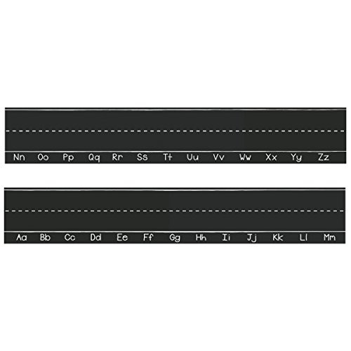 Wallies Peel and Stick Alphabet Chalkboard Border Wall Decal