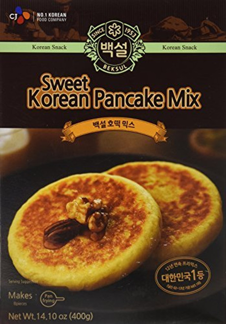 Korean Sweet Pancake Mix Hotteok 14_10 oz By Beksul Original 1 Pack-SET OF 2 Korean Sweet Pancake Mix Hotteok 14_10 oz By Beksul Original 1 Pack-SET OF 2