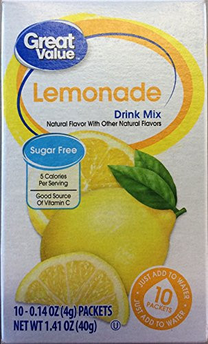 Great Value Lemonade Drink Mix 1_41 Oz Pack of 6