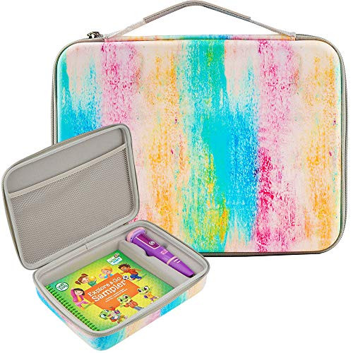 Brappo Hard Carrying Case for Leapfrog LeapStart Go Systemand Leapfrog LeapStart 3D Pre-Kindergarten Activity Book_ Storage Carrying Holder Fits for USB Cable and Other Accesories