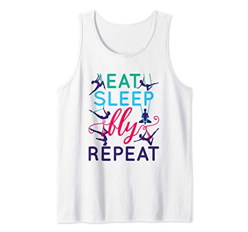 Eat Sleep Fly Repeat - Aerial Yoga Tank Top