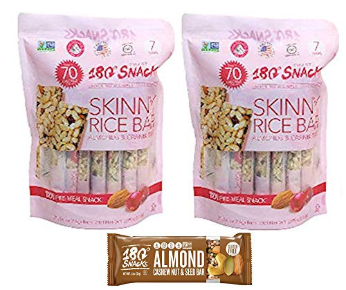 180 Snacks Skinny Rice Bar Pre-Meal Variety 2 Pack 1 Crunch Bar 2 Cranberries Cashew Crunch Bar 180 Snacks Skinny Rice Bar Pre-Meal Variety 2 Pack 1 Crunch Bar 2 Cranberries Cashew Crunch Bar