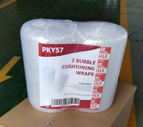 High Duty   High Weight 2-Pack Bubble Cushioning Wrap Rolls 10mm Diameter 12 x 72 ft Total Perforated Every 12 10 Fragile Stickers for Packaging Shipping Mailing