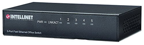 Intellinet Fast Ethernet Office Switch - Plug   Play  Ethernet Power-Saving Technology  Unmanaged - 523301
