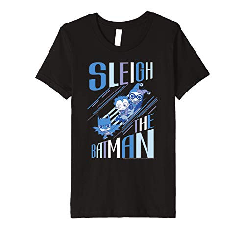 Kids DC Comics Batman The Joker Harley Quinn Sleigh Christmas Premium T-Shirt