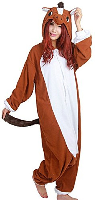 Xiqupjs Adult Onesie Animal Horse Cosplay Halloween Costumes One Piece Soft Pyjamas L Xiqupjs Adult Onesie Animal Horse Cosplay Halloween Costumes One Piece Soft Pyjamas L