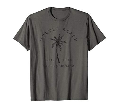Retro Cool Original Myrtle Beach SC Palm Tree Novelty T-Shirt
