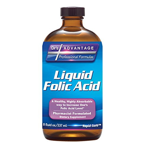Liquid Folic Acid 800 MCG 8 oz_