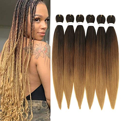 26 inch Pre-stretched Braiding Hair Easy Braid Professional Itch Free Synthetic Fiber Corchet Braids Yaki Texture Hair Extensions 6 packs Braid Hair 26 inch Pre-stretched Braiding Hair Easy Braid Professional Itch Free Synthetic Fiber Corchet Braids Yaki Texture Hair Extensions 6 packs Braid Hair