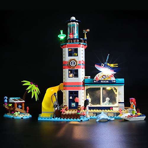 BRIKSMAX Led Lighting Kit for Lighthouse Rescue Centre - Compatible with Lego 41380 Building Blocks Model- Not Include The Lego Set