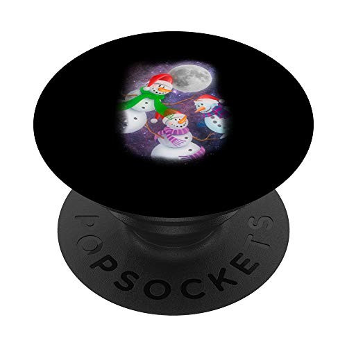 Three Moon Snowman Snowflakes Snow Christmas Winter Gift PopSockets Grip and Stand for Phones and Tablets Three Moon Snowman Snowflakes Snow Christmas Winter Gift PopSockets Grip and Stand for Phones and Tablets