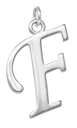 Raposa Elegance Sterling Silver Initial F Charm approximately 26_5 mm x 16 mm