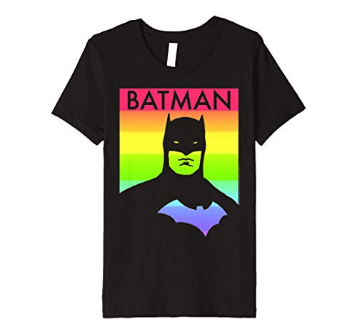 Kids DC Comics Pride Batman Rainbow Poster Premium T-Shirt