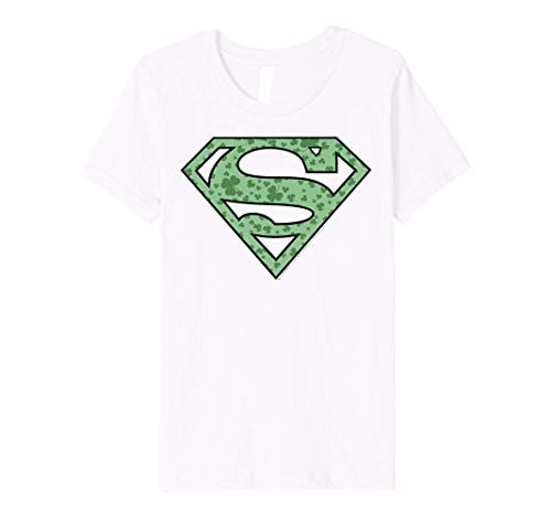 Kids DC Comics St_ Patricks Day Superman Shamrock Logo Premium T-Shirt