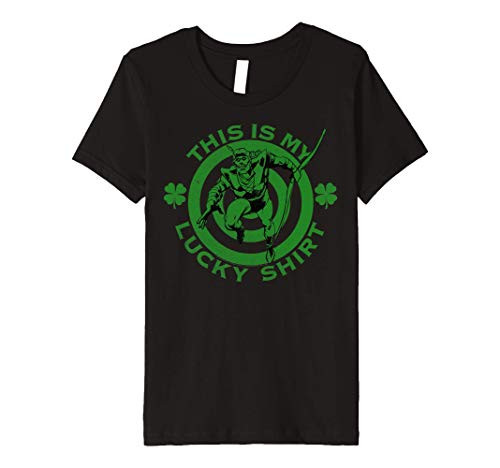 Kids DC Comics St_ Patricks Day Green Arrow Lucky Premium T-Shirt