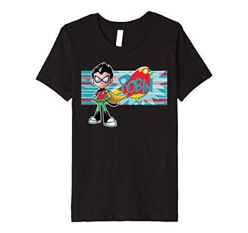 Kids DC Comics Teen Titans Go Robin Character Panel Premium T-Shirt
