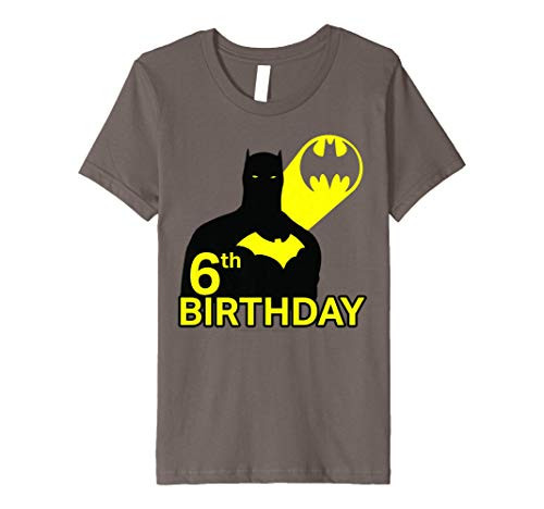 Kids DC Comics Batman 6th Birthday Silhouette Premium T-Shirt