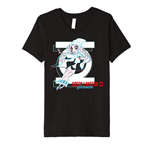 Kids DC Comics Super Hero Girls Green Lantern 3D Style Portrait Premium T-Shirt