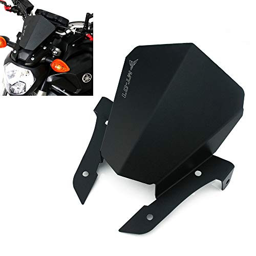 FZ-07 MT-07 CNC Aluminum Motorcycle Windscreen Windshield For Yamaha FZ07 FZ-07 MT07 MT-07 2014 2015 2016 2017