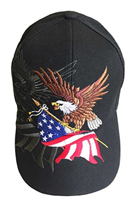 aesthetinc Patriotic American American Flag Design Baseball Cap with USA 3D Embroidery Black aesthetinc Patriotic American American Flag Design Baseball Cap with USA 3D Embroidery Black