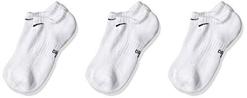 Nike Everyday Lightweight No-Show Socks 3 Pair WhiteBlack M