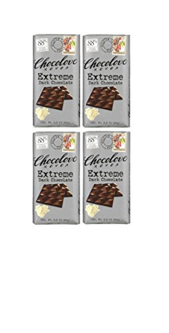 Chocolove Extreme 88 Dark chocolate 3_2 oz Pack of 4 bars