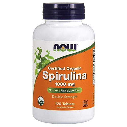NOW Spirulina 1000 mg,120 Tablets NOW Spirulina 1000 mg,120 Tablets