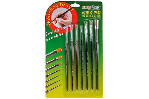Master Tools Modeling Brush 7pcs Set - Plastic Model Building Tools  09900