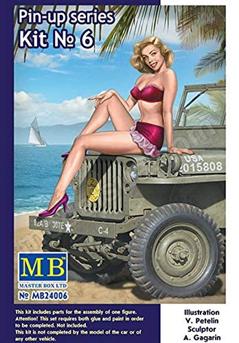 Masterbox 124 Scale Pin-Up Series Kit No_ 6 Samantha - Plastic Model Building Set  24006