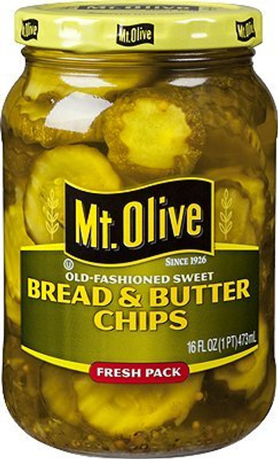 Mt_ Olive Old Fashioned Sweet Bread Butter Chips 16 Oz Pack of 3 Mt_ Olive Old Fashioned Sweet Bread Butter Chips 16 Oz Pack of 3