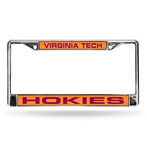 Rico Industries NCAA Virginia Tech Hokies Laser Cut Chrome Plate Frame Rico Industries NCAA Virginia Tech Hokies Laser Cut Chrome Plate Frame