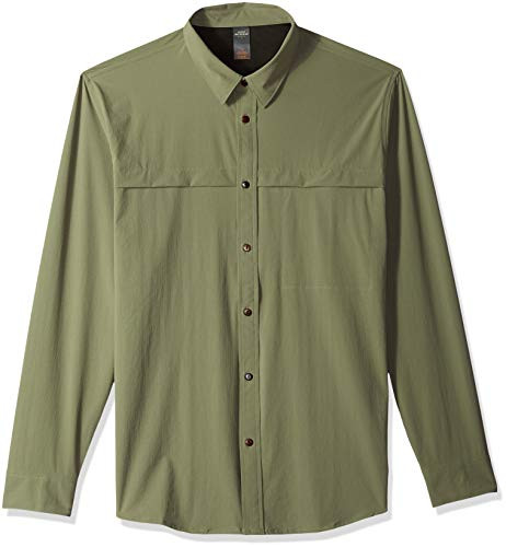 Quiksilver Mens Salt Water Explorer Long Sleeve Shirt deep Lichen Green L