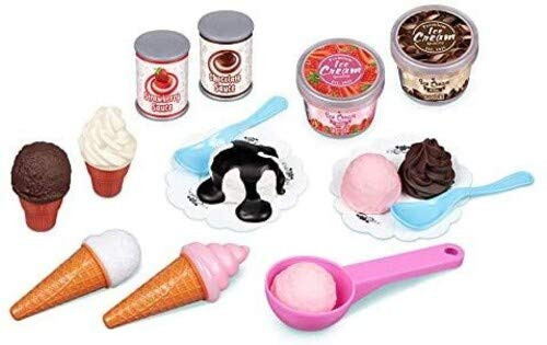 World Tech Toys Ice Cream Time 23-Piece Food Pretend Play Playset