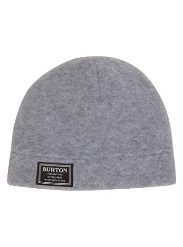 Burton Mens Ember Fleece Beanie Gray Heather New One Size
