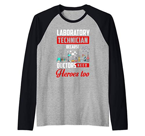 Laboratory Technician Shirt Joke Saying Lab Tech Gift Raglan Baseball Tee