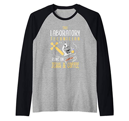 Christian Laboratory Technician Shirt Jesus Lab Tech Gift Raglan Baseball Tee